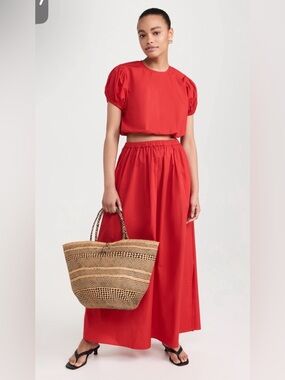 Playa Lucia Cropped Shirt and Skirt *Set*